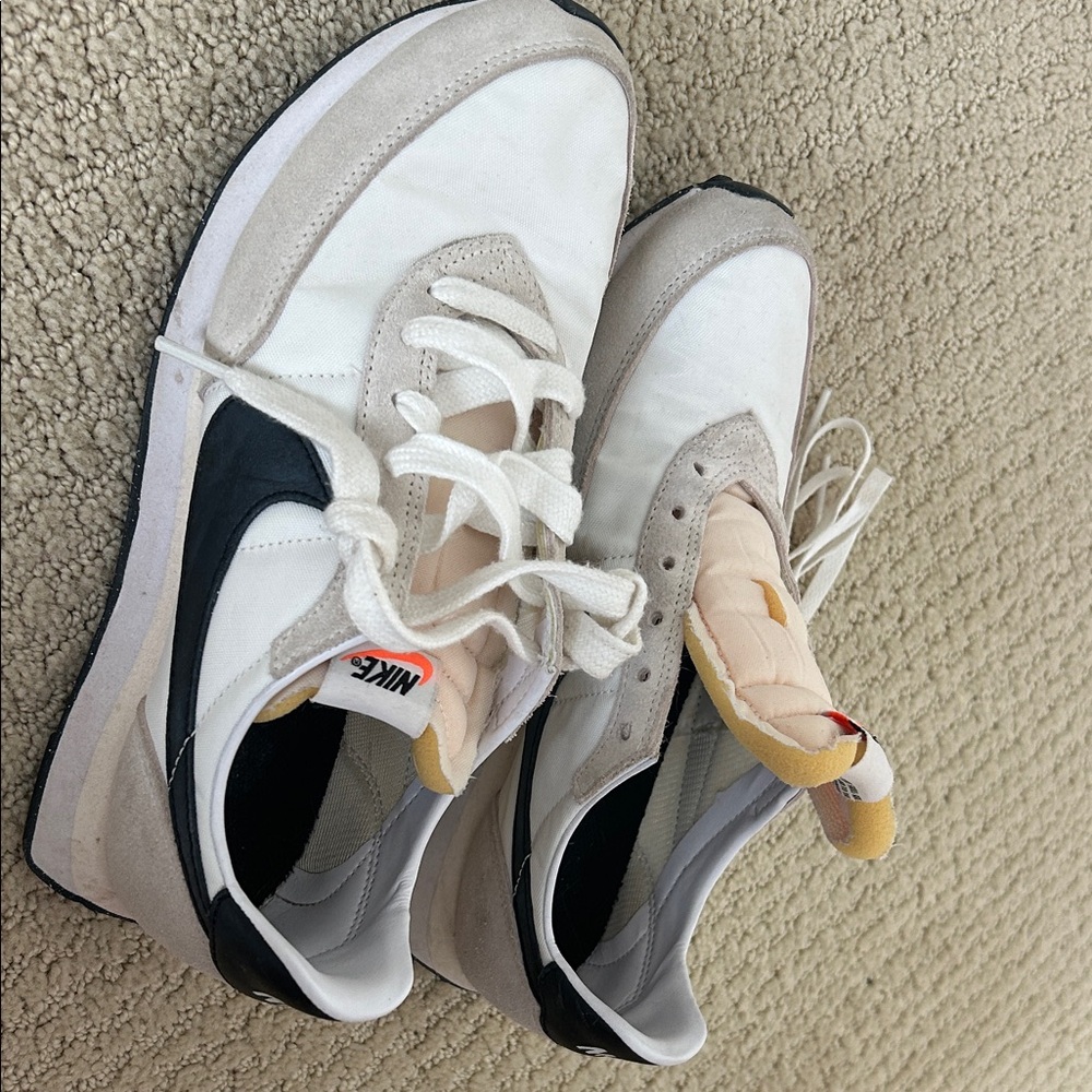 Nike Women's White and Beige Sneakers
